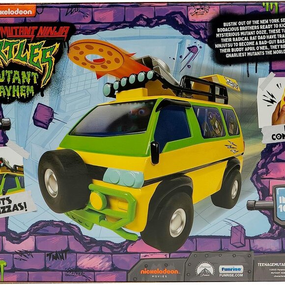 NEW TMNT RC Car Van Remote Control Teenage Mutant Ninja Turtles Toy Pizza Blaste - Picture 3 of 16